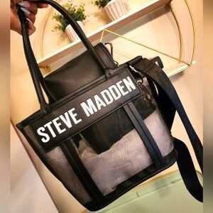 NWT Steve Madden Mesh Crossbody with pouch